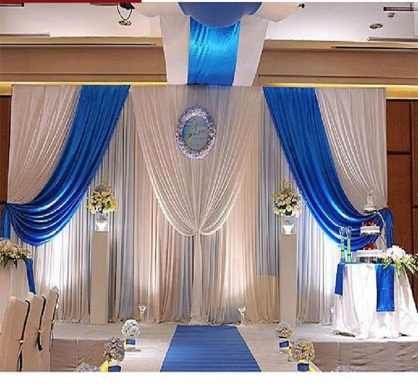 

3m high6m wide backdrop with swags party background party valance wedding backcloth stage curtain 36m 10ft20ft funeral backdr2033845