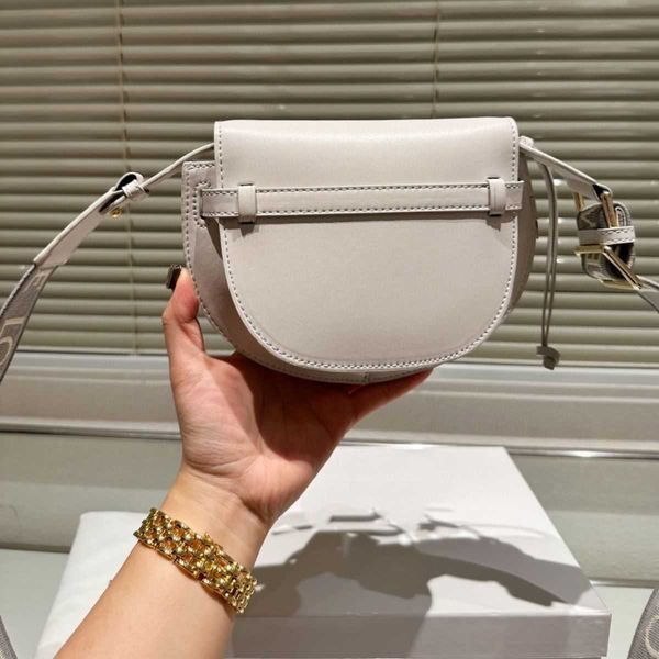 

designers new gate saddle bag mini embroidered 7 colors shoulder strap cowhide bow strap crossbodybag loeweebag large capacity versatile tot