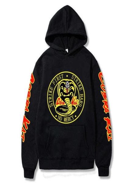 

new anime the karate kid cobra kai print hoodie fashion pullover 3d sportswear sweatshirt hooded costume x06109068929, Black