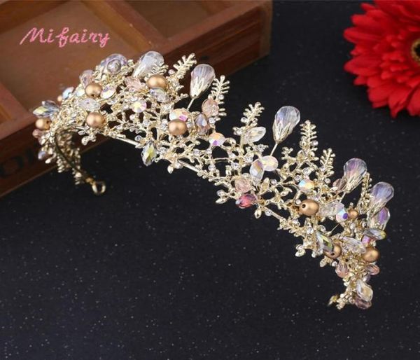 

gold princess headwear chic bridal tiaras accessories stunning crystals pearls wedding tiaras and crowns 1555cm h8857550378076420, Slivery;golden