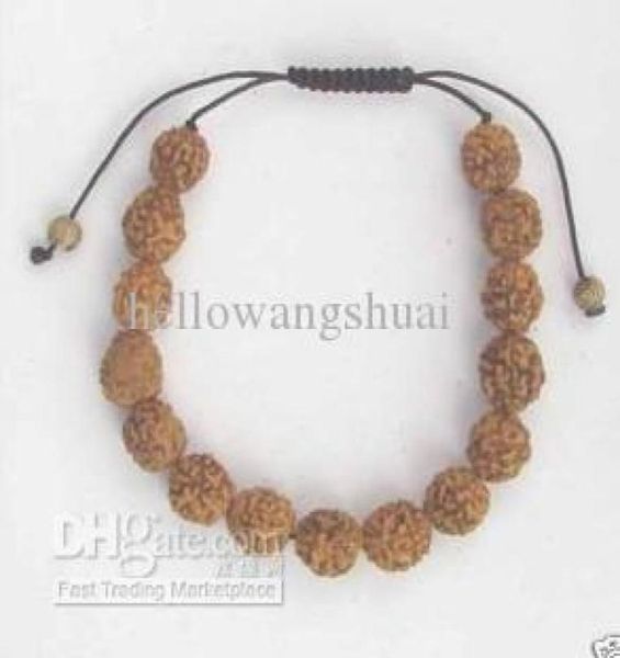 

rudraksha rudraksh bracelet 5 faceted 9mm 15 beads012343099577, Black