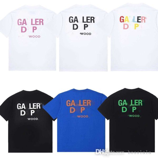 

designer couple t-shirt trendy gd basic letter print casual mens and womens loose short sleeve shirt lovers' wear, White