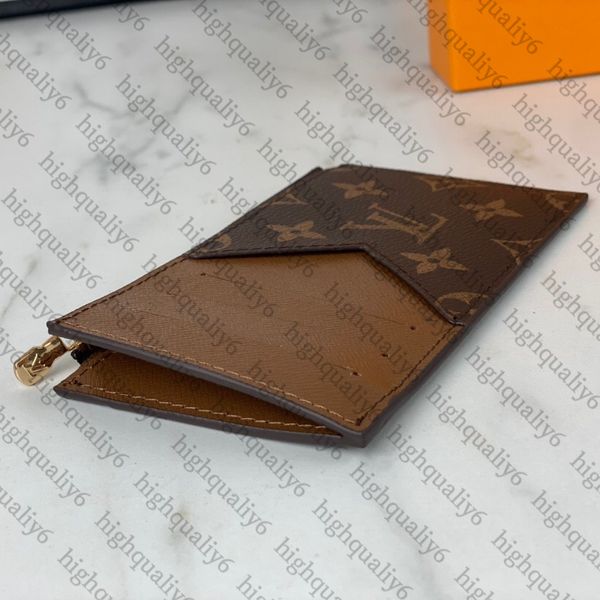 

ll10a mirror quality card clip wallet designer short leather bag men's and women's coin key wallet, Red;black