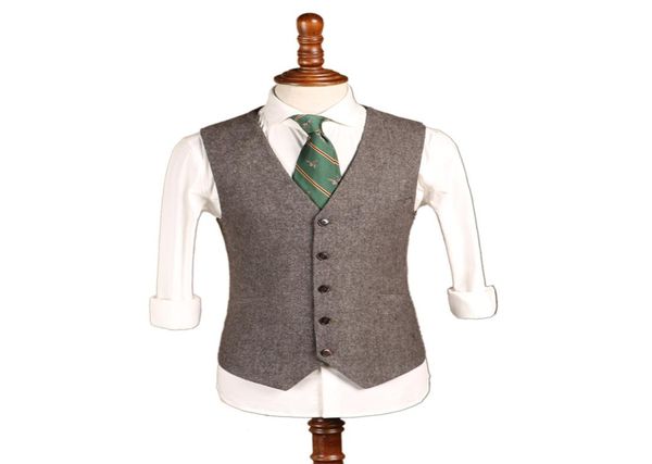 

2019 latest farm gray wool herringbone tweed wedding groom vests custom made groomsmen vest slim fit mens suit vest prom waistcoat2426207, Black