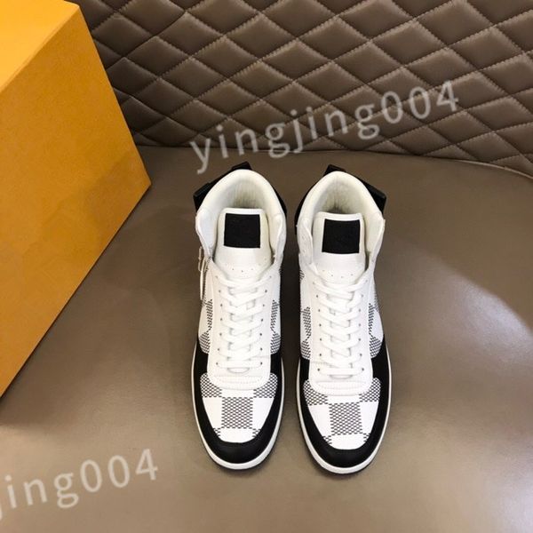 

designers men sneakers low flower casual shoe mens trainer sneaker shoes calf leather rubber outsole shoes rd0810, Black