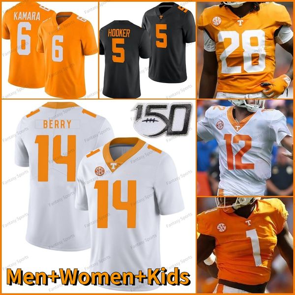 

college tennessee volunteers football jersey alvin kamara javonta payton hendon hooker joe milton iii tiyon evans velus jones jr. hyatt smal, Black