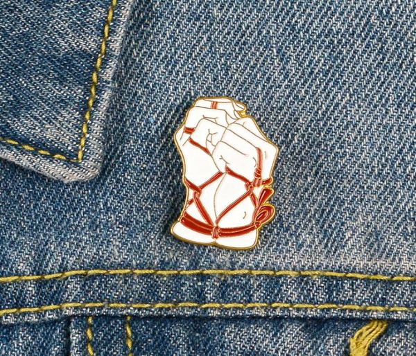 

alloy oil drop enamel brooches binding art performance pins women men hand bundle ornaments for skirt clothing badge accessories1244804, Blue