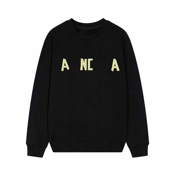 

fashion men hoodie sweatshirt 2023 balishjisy luxury design men's and women's pullovers loose long sleeve letter logo casual stude, Black