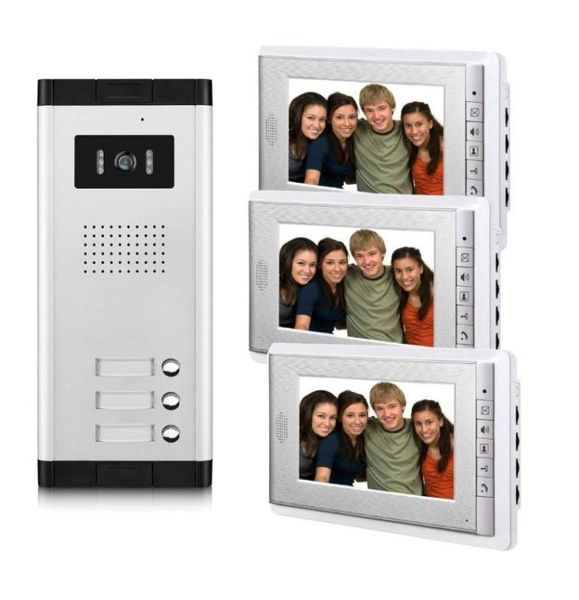 

234 units apartment video door phone intercom system doorbell kit for 24 apartments house 1 camera monitor phones4241065