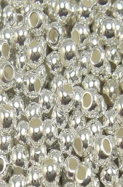 

50pcslot 925 sterling silver spacers beads jewelry findings components for diy fashion craft gift w4197222309405187, Bronze;silver