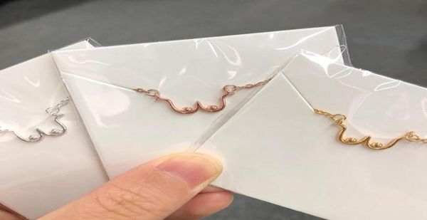 

chokers female body chest pendant necklace for women breast cancer awareness breastfeeding boob feminist jewelry collier bijoux1946148894, Golden;silver