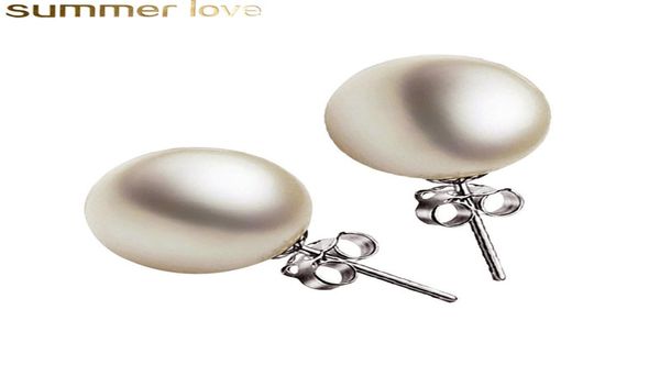 

new trendy 6mm8mm10mm imitation pearl earrings 925 sterling silver earring for women wedding party whole jewelry9303897, Golden;silver