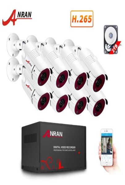 

anran 8ch dvr video surveillance system ahd camera system analog hd dvr security camera kit indooroutdoor 1080p ir night vision9038842