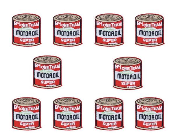 

diy motor oil patches for clothing iron embroidered patch applique iron on patches sewing accessories badge stickers on clothes5233974, Black