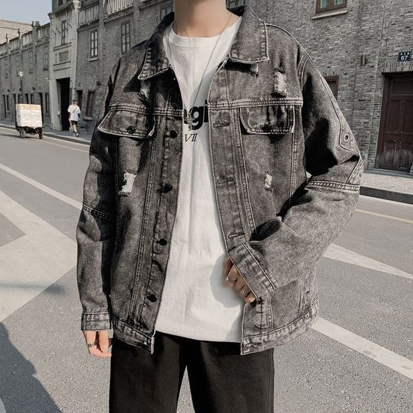 

mens jackets denim jacket with a cool patchwork 230810, Black;brown