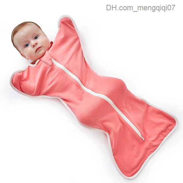 

pajamas baby swaddle sleep bag raise your hands to prevent newborns baby bamboo fiber sleep bag summer shockproof embrace quilt kicks z23081, Blue;red