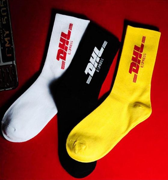 

mens crew cotton dhl express hip hop g socks vetements style letter print hipster men woman fashion sock skaterboard streetwear7545814, Black