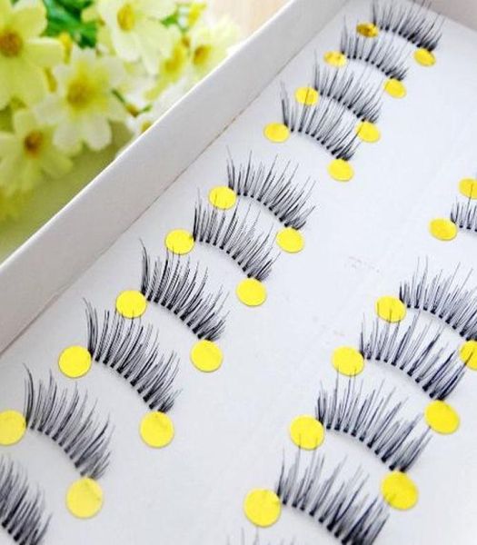 

10 pairs pro beauty makeup mini half corner black false eyelashes natural fake eye lashes makeup tools4539380