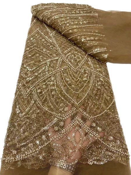 

tulle 5 yards sequins lace fabric african women dinner party dress beaded textile female evening apparel sewing ladies costume premium quali, Black;white