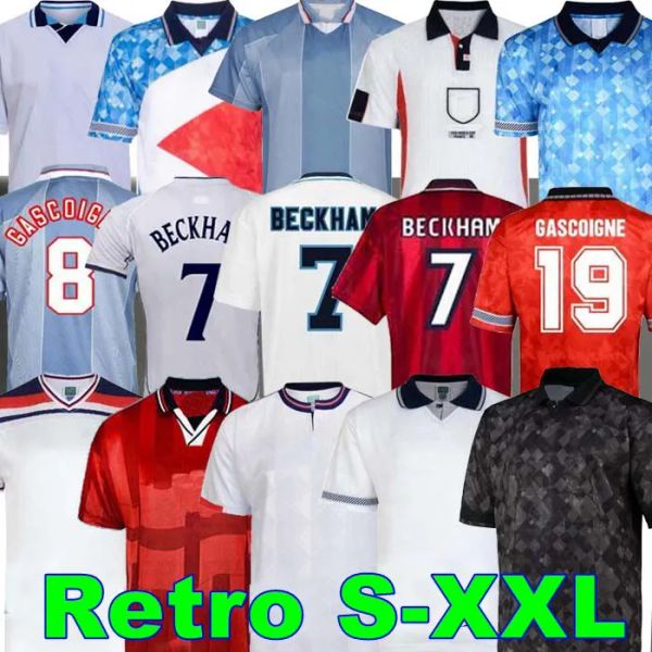 

1982 1994 1998 2002 1996 2008 1989 england soccer jerseys blackout kits beckh am gascoigne owen gerrard retro football shirt barnes 1990 mas, Black;yellow