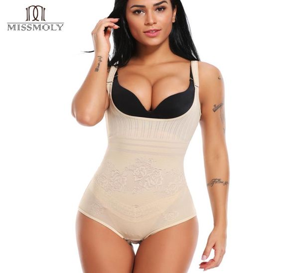 

seamless women slimming underwear bodysuit body shaper waist cincher shapers shapewear postpartum recovery slimming corset mx200715234010, Black;white