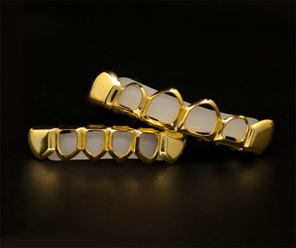 

new style 18k real gold plated rhinestone iced out hip hop gangster bling gold teeth grillz bottom grills set silicone vampire7845697, Black