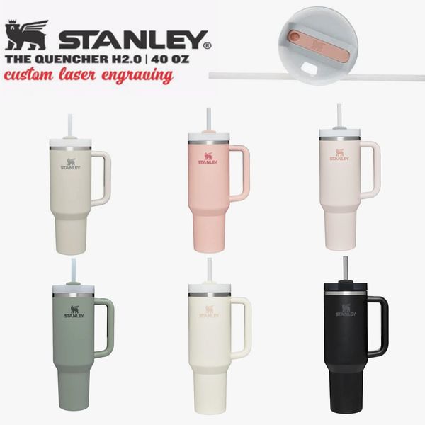 

dhl stanley quencher h2.0 40oz stainless steel tumblers cups with silicone handle lid and straw dune 2nd generation car mugs vacuum water bo