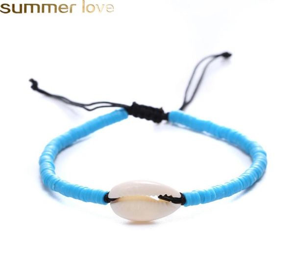 

handmade braided shell bracelet for men women multi color resin bead woven bracelet with shell summer holiday beach jewelry adjust1697256, Golden;silver