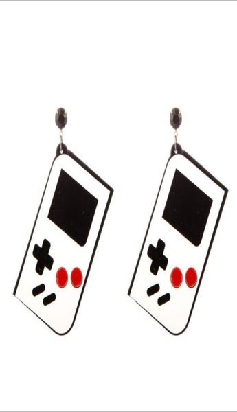 

new arrival game machine dangle earrings for womens white acrylic fashion jewelry trendy accessories8724580, Silver