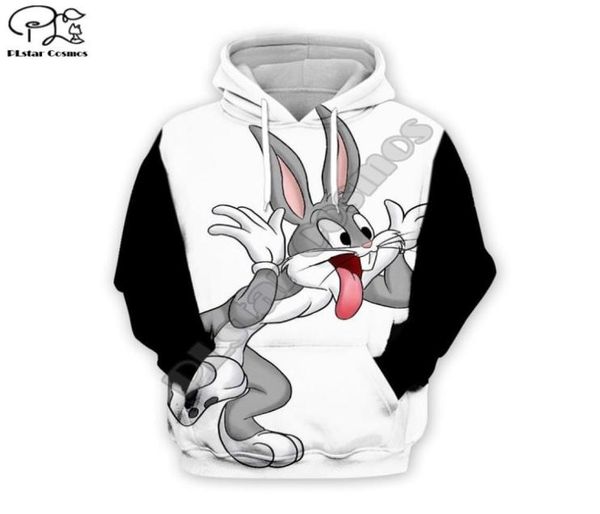 

plstar cosmos anime bugs bunny colorful cartoon tracksuit newfashion 3dprint hoodiesweatshirtjacketmen women funny s7 y2007046006952, Black