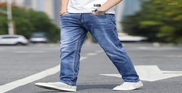 

men039s jeans 2022 spring summer autumn men39s stretch straight fit denim pants brand style trousers mens wear6291582, Blue