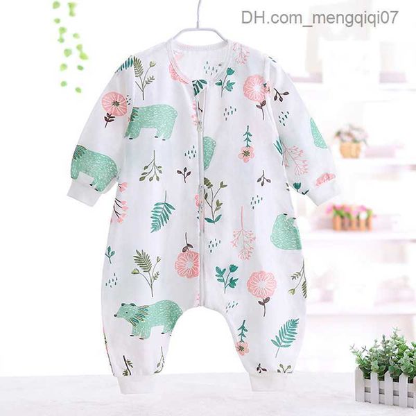 

pajamas 2023 new baby gaozi split leg sleeping bag summer children's air conditioning room anti kick bedding pajamas z230811, Blue;red