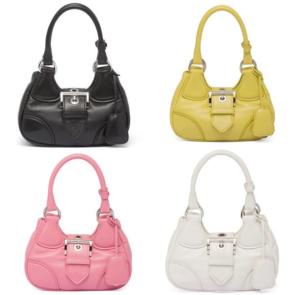 

small shoulder half moon cross body bags handle luxury genuine leather tote handbag prad clutch bags womens designer man triangle purse nylo