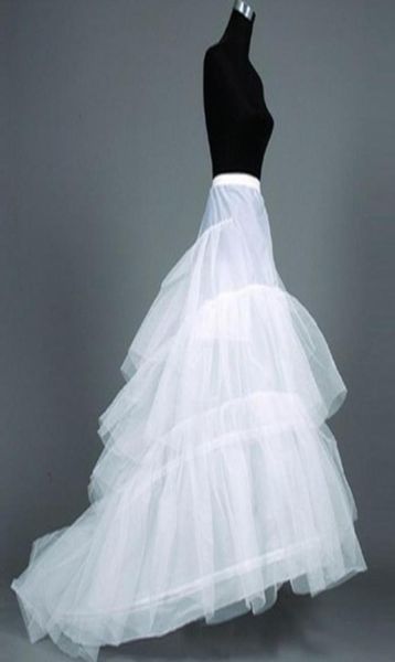 

white 3 hoops bridal wedding dress petticoat ruffles slip underskirt bridal crinoline for wedding formal dress7884612