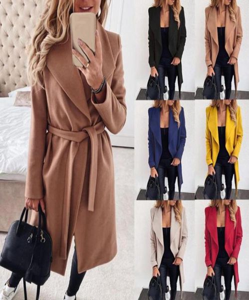 

new fashion lace lapel woolen coat women01234567898972191, Tan;black