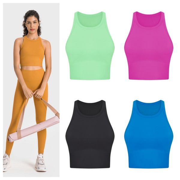 

sleeveless yoga tank women's sports with padded bra