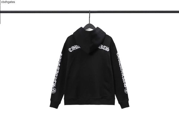 

designer cross chromez hoodies sweaters shirts heartz mens classic letter fashion print up hoodie sweater, Black