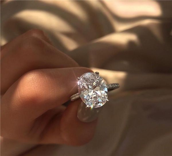 

new fashion womens wedding rings silver gemstone engagement rings jewelry simulated diamond ring for wedding1094662, Golden;silver