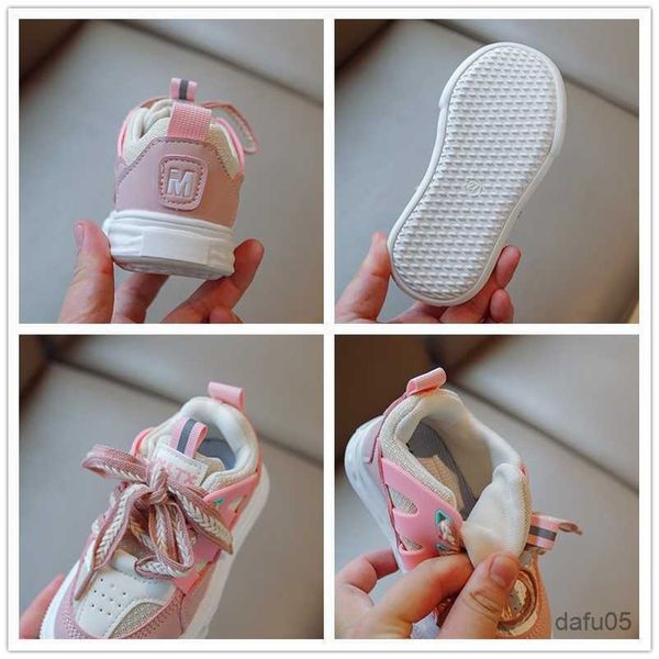 

sneakers fashion mixed color casual shoes for children baby kids boys girls mesh breathable sports running sneakers r230810, Black;red