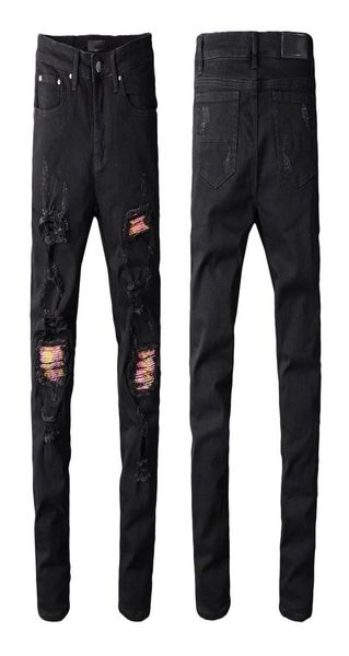 

fashion brand new mens designer jeans men women motorcycle biker ripped jeans slim fit mens skinny jeans denim pants size 28405491914, Blue
