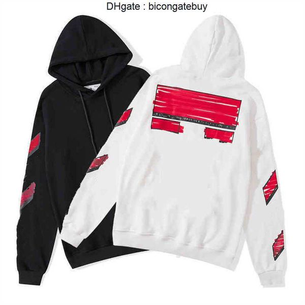 

hoodiesmen's hoodies sweatshirts 2023 autumn brand off hoodie gilded plastic and women's couple's whites or black offs hooded