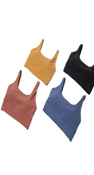 

yoga bra women039s tank gym clothes vest running fitness charm uneck gathered underwear nude traceless shockproof sports 4597531, White