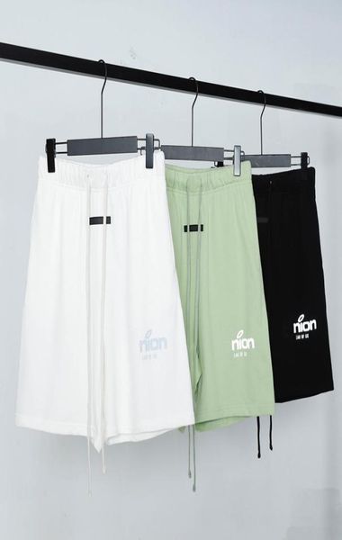 

europe usa collaborate reflective print shorts women men skateboard sweatshort cotton running middle pants jogging sh6374153, White;black