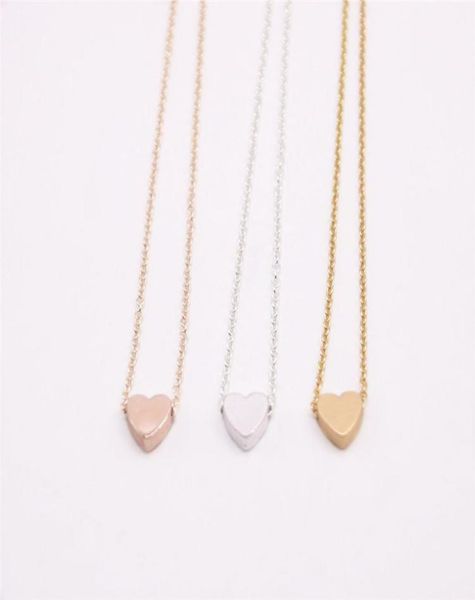 

18k gold silver plated pendant necklace flat bottom solid love necklace the gift to women6530750