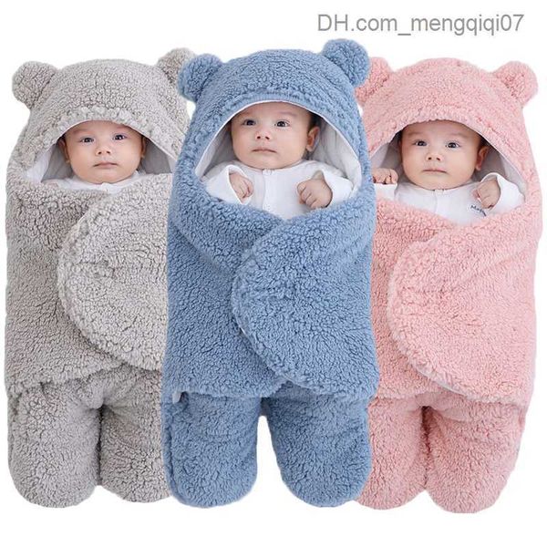 

pajamas baby sleeping bag soft baby packaging blanket crib envelope thick wool baby sleeping bag 0-6 months old z230810, Blue;red