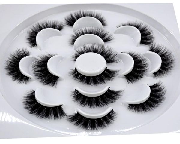 

2019 new 7 pairs natural false eyelashes fake lashes long makeup 3d mink lashes eyelash extension mink eyelashes for beauty x92499677
