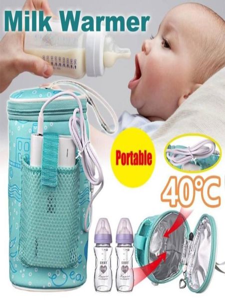 

usb portable baby milk bottle warmer out feeding heating preservation bag 2020 new arrival 2799561327418
