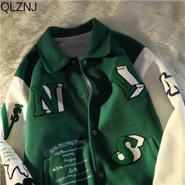 

men's jackets vintage varsity men clothes letter skull embroidered baseball uniform y2k streetwear women college bomber jacket coats 23, Black;brown