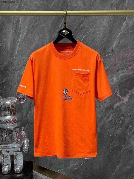 

version shirts t shirt designer mens heartz fashion 23ss spring/summer chromez boy graffiti short sleeve t-shirt fashion, White;black