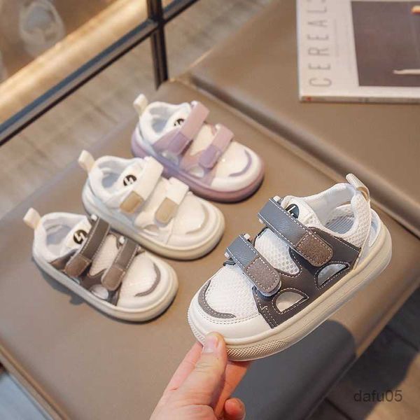 

sneakers baby shoe toddler boy shoe children hollowed out mesh shoe breathable boy sandal sneakers masculino tnis r230810, Black;red